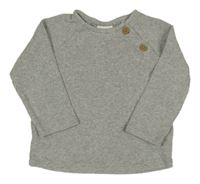 Šedé melírované žebrované triko Next