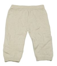 Svetlobéžové pletené tepláky s medveďmi Tu