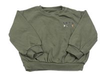 Khaki oversize mikina s nápisom M&S