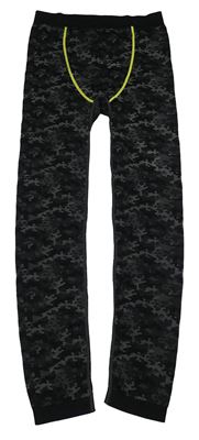 Černo-tmavošedé army thermo kalhoty Crivit