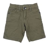 Khaki plátenné kraťasy Zeeman