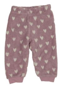 Staroružové chlpaté tepláky so srdiečkami Primark