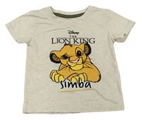 Béžové tričko so Simbou zn. Disney
