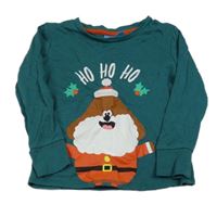 Tmavozelené pyžamové tričko s Hej Hafí zn. George