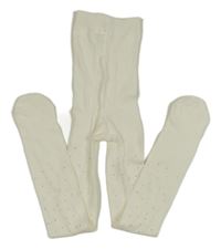 Biele pančuchy s kamienkami Primark