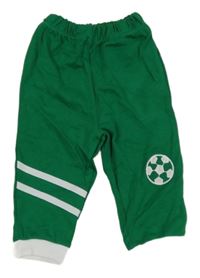 Zelené lehké tepláky s míčem 