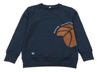 Tmavomodrá mikina s loptou Yigga