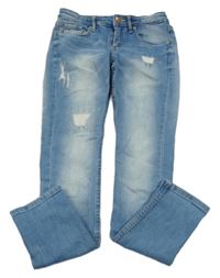 Světlemodré skinny rifle s prošoupáním H&M