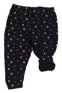 Tmavomodré vzorované tepláky - Harry Potter