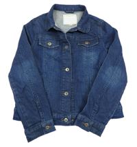 Tmavomodrá rifľová bunda Vertbaudet