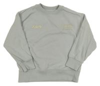 Svetlosivá mikina s nápisom Zara