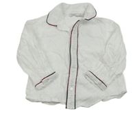 Biela košeľa s červeným lemem