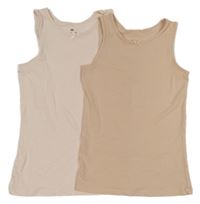 2x košilka - světlerůžová + pudrová 