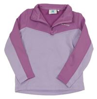 Lila-ružová športová mikina s nápisom