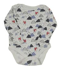 Bílé vzorované body s horami F&F