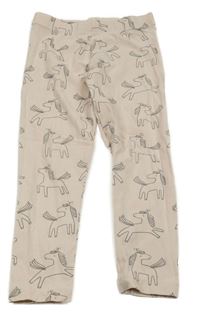 Světlerůžové legíny s jednorožci M&S