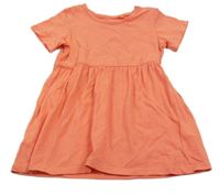 Korálové bavlnené šaty Lupilu