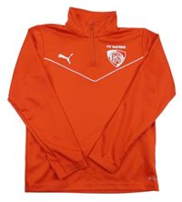 Červená športová funkčná mikina s logom Puma