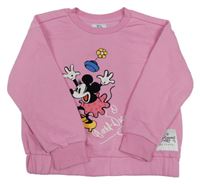 Růžová mikina s Minnie Primark
