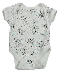 Bílo-černo-tyrkysové vzorované body s hvězdami Primark