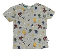 Šedé tričko s obrázky - Harry Potter H&M
