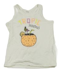 Biely top s kokosem