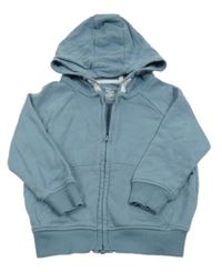 Šedomodrá prepínaci mikina s kapucňou C&A