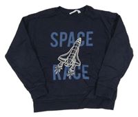 Tmavomodrá mikina s raketou Mango