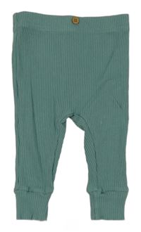 Zelené rebrované ľahké tepláky George