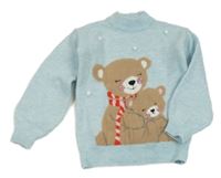 Svetlomodrý sveter s medvedíkmi Primark