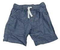 Tmavomodré lehké riflové kraťasy 