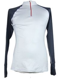 Pánské bílo-tmavošedé sportovní funčkní triko Sundried 