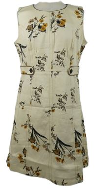 Dámské smetanové květované šaty TU 