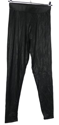 Dámské černé potažené legíny Topshop 