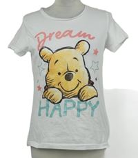 Dámské bílé tričko s medvídkem Pú Disney + George 