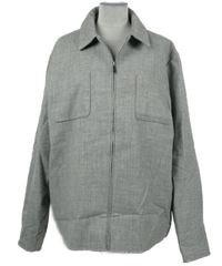 Pánská šedá melírovaná plátěná jarní bunda Primark 