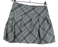 Dámska sivo-ružová kockovaná skladaná sukňa H&M