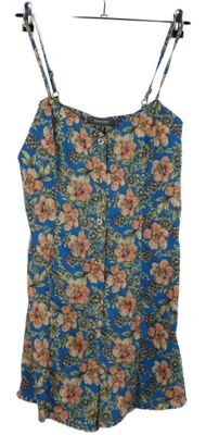 Dámske modré kvetované prepínaci šaty Primark