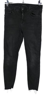 Dámské černé skinny kotníkové rifle 