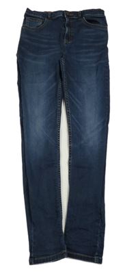 Tmavomodré skinny rifle River Island