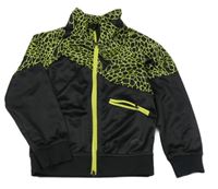 Čierno-neónově žltá športová prepínaci mikina H&M