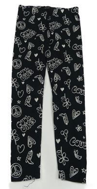Černé legíny s obrázky George