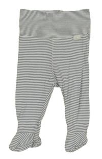 Modro-bílé pruhované polodupky H&M