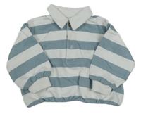 Bílo-modrá pruhovaná mikina M&S