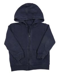 Tmavomodrá prepínaci mikina s kapucňou George