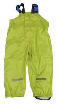 Zelené šusťákové laclové kalhoty Impidimpi 