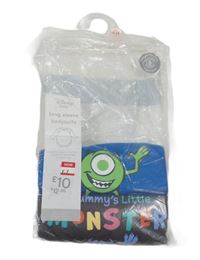 Nové - 2 x body - zelené + šedé s příšerkami Disney