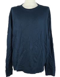 Pánsky tmavomodrý sveter Peacocks