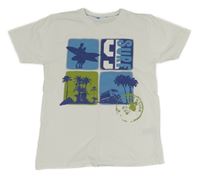 Biele tričko s potlačou