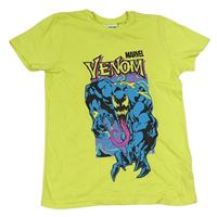 Žlutozelené tričko s potiskem - Venom Marvel